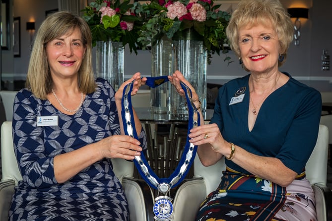 Kay Turner and Diane Walker are the new joint presidents of the St Austell Soroptimists Club.