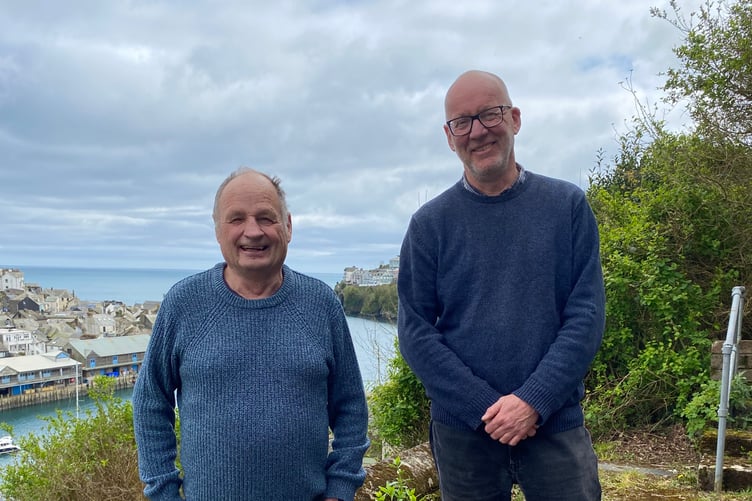 Cllr Jim Candy and Simon from Three Seas