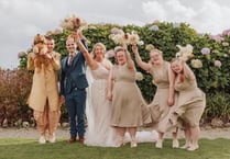Carer had young adults she supports as bridesmaids at wedding