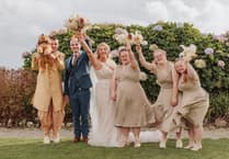 Carer had the young adults she supports as the bridesmaids at wedding