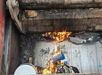 Warning over batteries in bins after fire breaks out on rubbish lorry