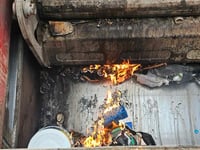 Warning over batteries in bins after fire breaks out on rubbish lorry