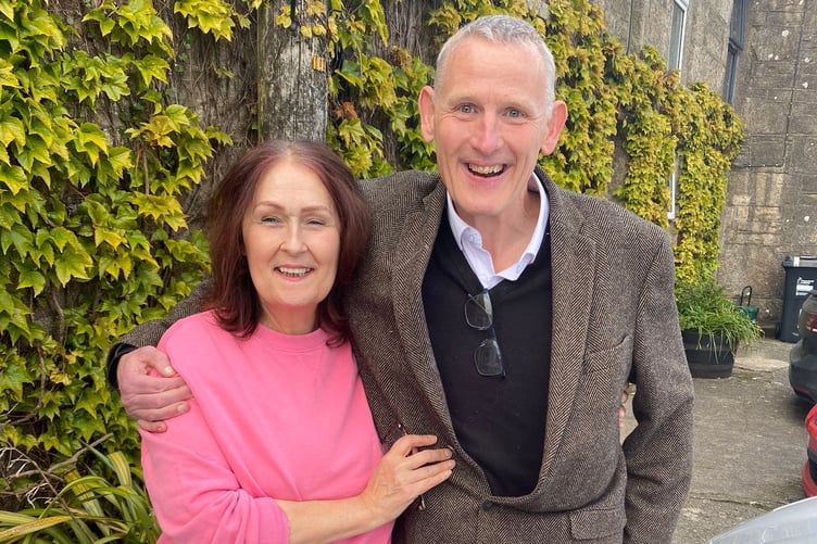 Rebecca Bridges, 54, with her brother Ollie Bridges, 53. Release date April 30 2024. A man donated his stem cells to save his sister's life after she was diagnosed with a rare form of cancer. Rebecca Bridges, 54, was diagnosed with acute myeloid leukaemia - an aggressive cancer of the myeloid cells - in August 2020 after suffering from breathlessness, aching joints and bleeding gums. She underwent two rounds of chemotherapy and was told she would need a stem cell transplant - to treat conditions in which the bone marrow is damaged and is no longer able to produce healthy blood cells.