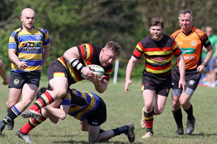 Saltash flanker Lewis Wells.