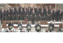 Mevagissey Male Choir triumphs in competition held at cathedral