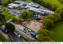 Construction work progressing on new hub at hospital