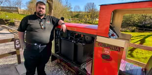 Rail attraction converts battery-powered locomotive 