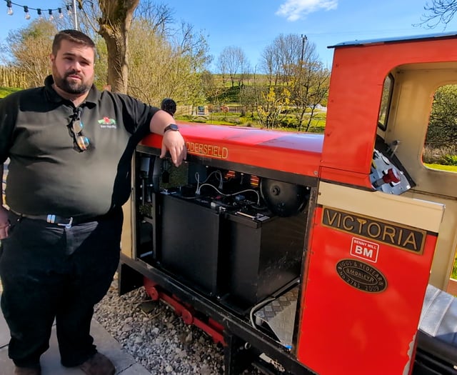 Rail attraction converts battery-powered locomotive 