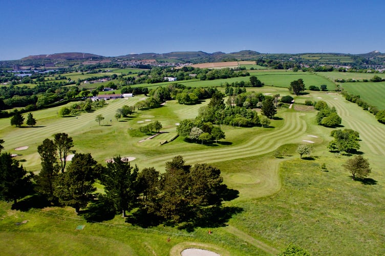 St Austell Golf Club in the sun.