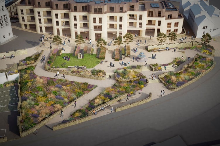 An aerial view of the plans for Coinagehall