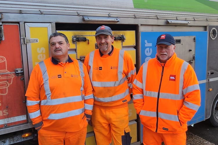 The trio of brilliant binmen
