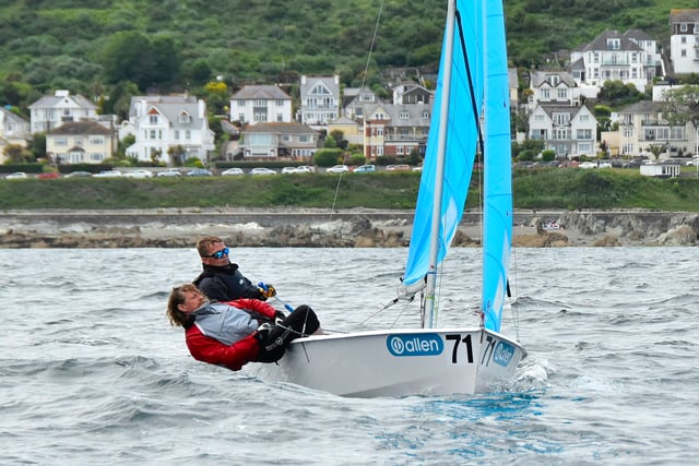 Ivan and Matt Jaycock win Enterprise class at Looe's monthly race
