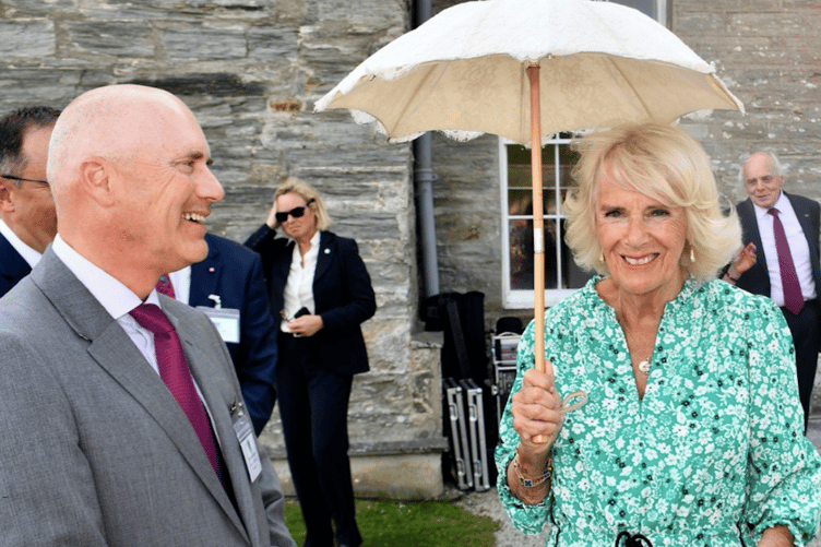 Her Majesty The Queen with Tamas Haydu, CEO of CCF