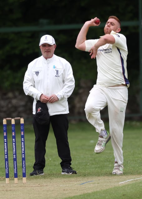 St Austell opening bowler Liam Watson took 2-19 from five overs at the beginning of the Callington innings.