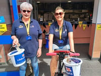 Volunteers put the pedal to the metal to raise funds
