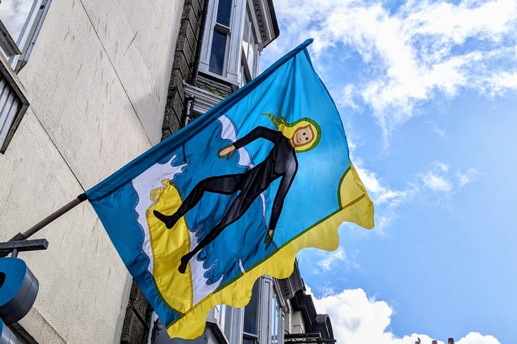 Surfer flag - Liz Tyrrell