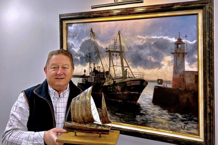 Rob Wing with his retirement gift from NP&HC - May 2024