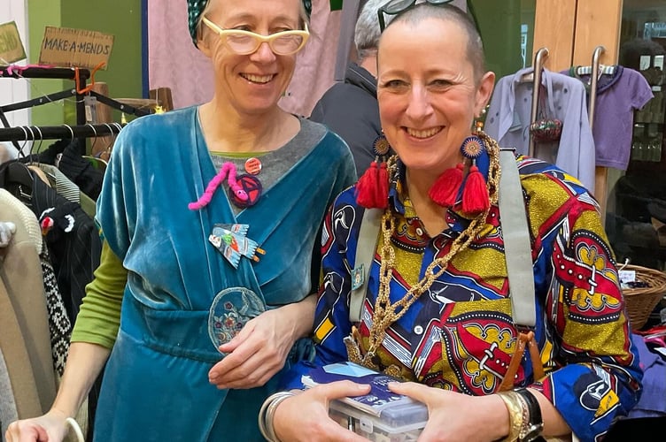 Sarah Perry and Sarah Clasper from Make Amends, Redruth
