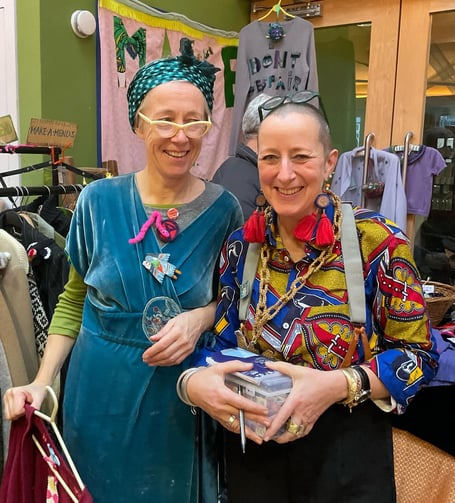 Sarah Perry and Sarah Clasper from Make Amends, Redruth