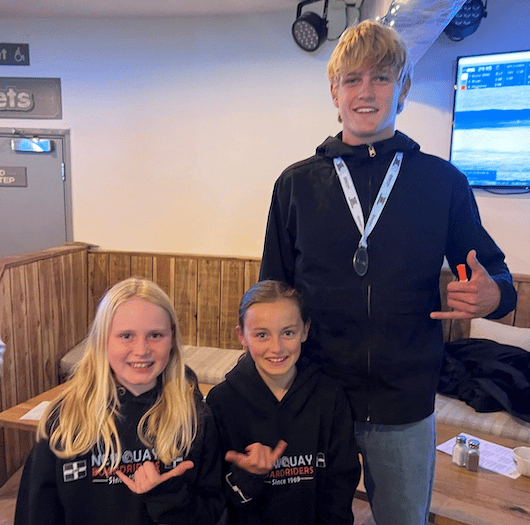 Welcome home party for surfers who represented England on world stage