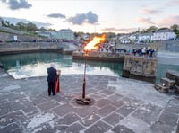 Beacon lit at Charlestown to mark 80th anniversary of D-Day