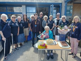 Newquay RNLI’s oldest volunteer has celebrated her 100th birthday 