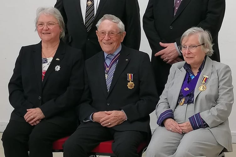 Peter English (back left)