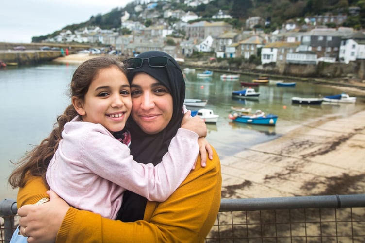 Survivors Hanan Wahabi and Sara Chebiouni in Mousehole - credit Chris Yacoubian