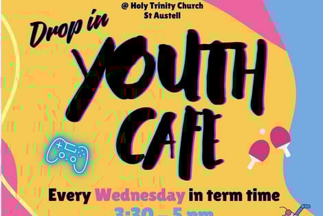 A new drop-in youth cafe is running in St Austell with the next session being on June 19.