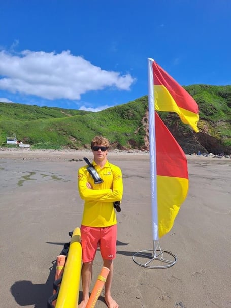 Ben Floyd, the lifeguard who performed the rescue