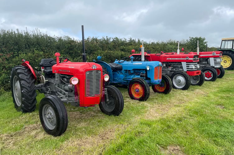 Tractors at Probus rally