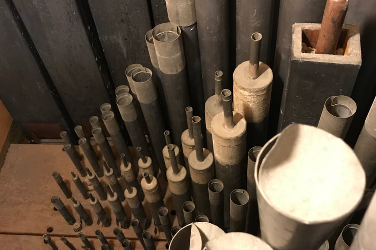 Behind the scenes - the organ pipes
