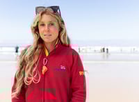 Lifeguards jump in fully clothed to save bodyboarder