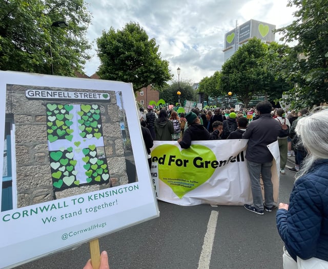 Cornwall marches through Kensington on Grenfell Silent Walk 
