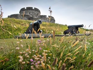 Historic cannon at St Mawes Castle undergoes conservation