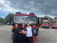 Baby Olive thanks firefighters who delivered her