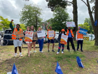 Junior doctors strike at the Royal Cornwall Hospital in Truro