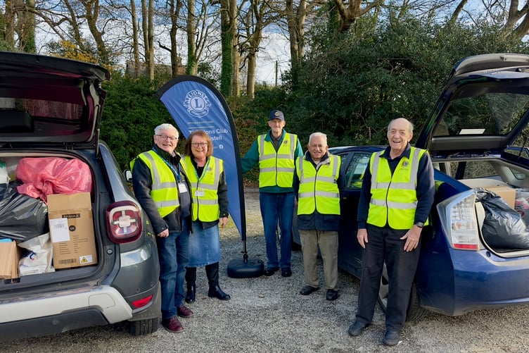 Members of the St Austell Lions Club will be holding another collection.