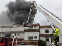 Firefighters battling huge blaze at former Newquay hotel