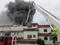 Firefighters battling huge blaze at former Newquay hotel