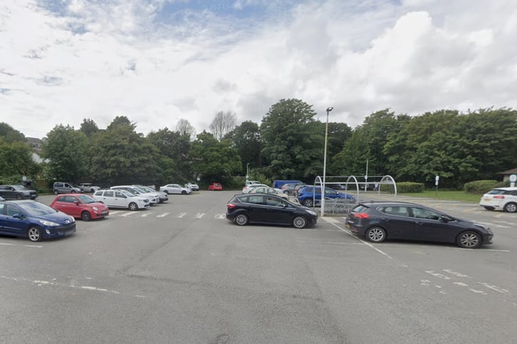 The accident happened in the car park of the St Blazey Co-op. Picture: Google