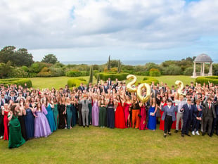 Students celebrate during prom night