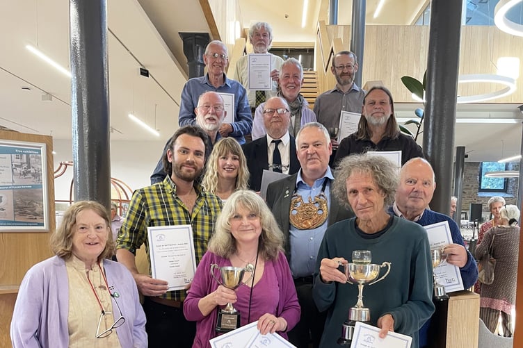 Class winners with the Grand Bard of Gorsedh Kernow
