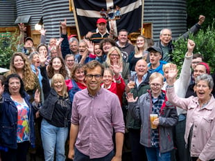 New St Austell and Newquay MP takes a break to celebrate
