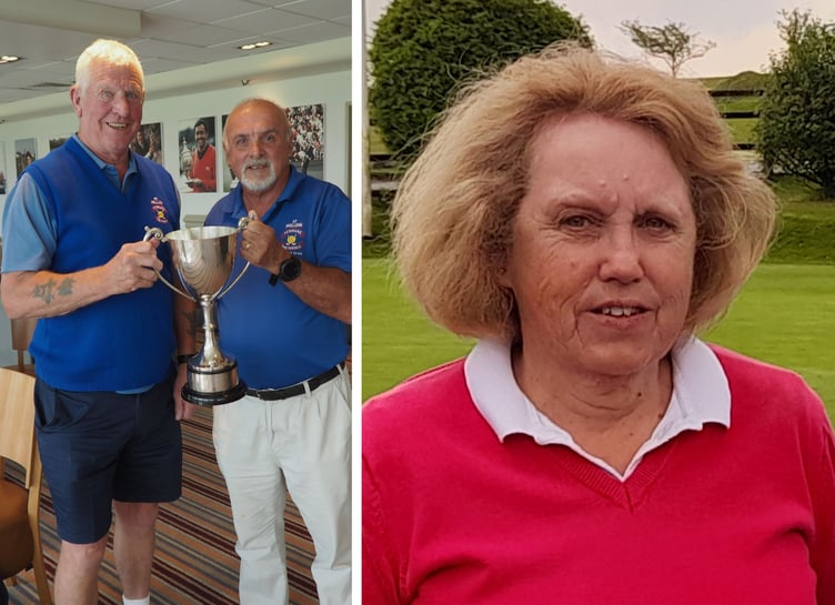 St Mellion Golf, Peter Campion and Pam Hughes.