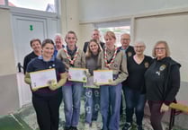 Young people rewarded for their hard work in the community in Newquay