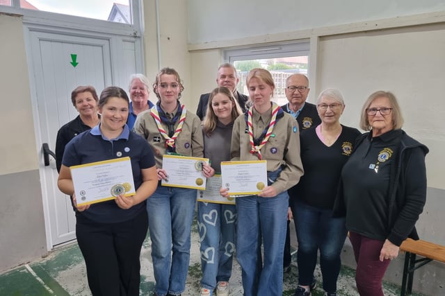 Young people rewarded for their hard work in the community in Newquay