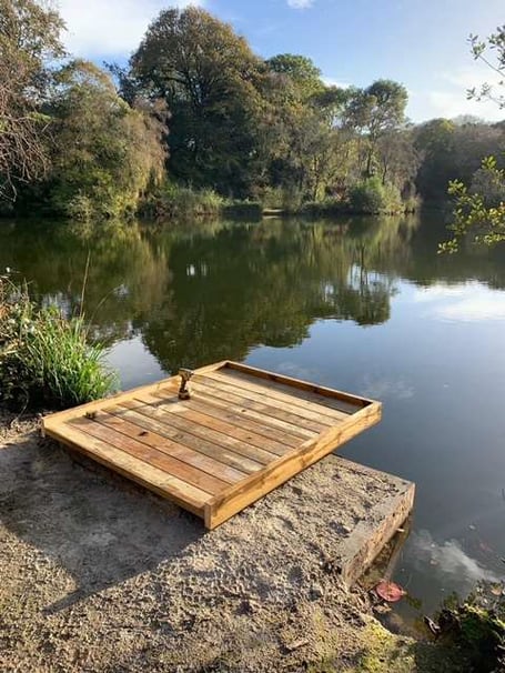 Roche Angling Club used their funding to improve fishing platforms at Wheal Rashleigh