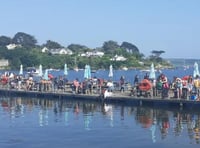 Lifeboat volunteers transform pontoon into stage for RNLI  celebration