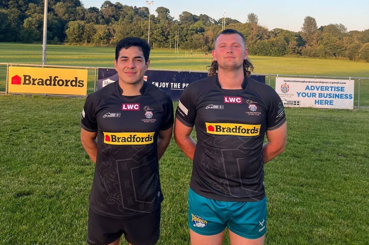 Summer signings Jose Luis Juarez (left) and Zerran Hammond are both recalled to the starting XV for tomorrow's clash at Matson. Picture: Launceston Rugby Club